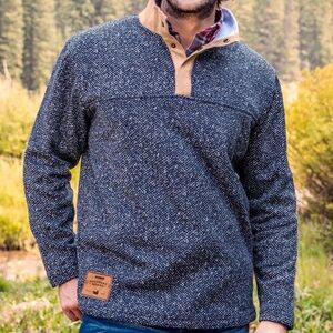 Southern Marsh Cascade Herringbone Pullover (XXL/Washed Navy)